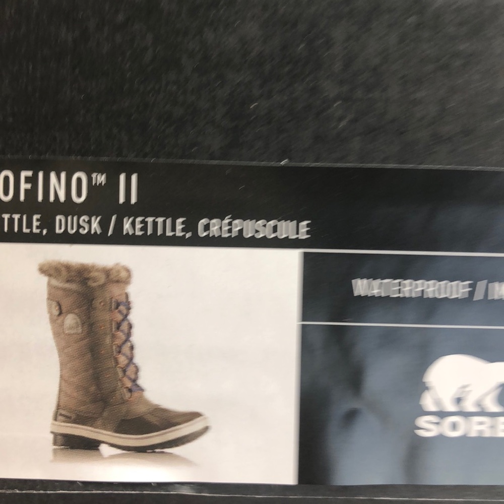 Tofino ll Sorel waterproof boot kettle / dusk NIB - Picture 2 of 7